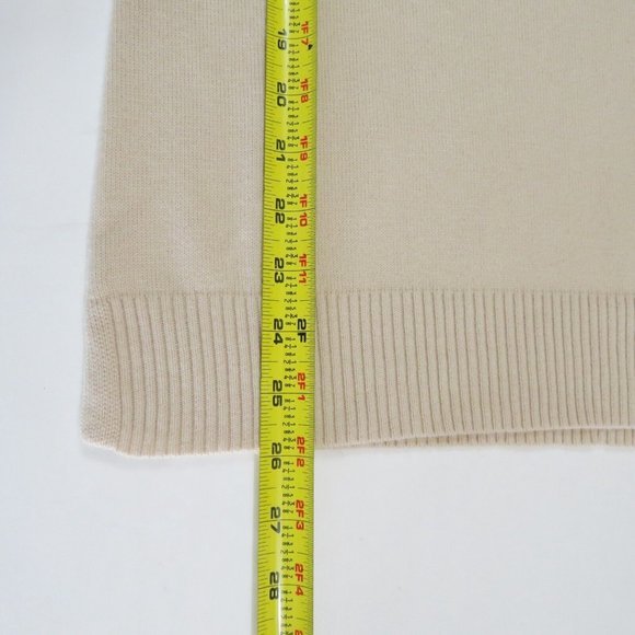 Nanette Lepore Women's Sweater Size M 100% 2 Ply Cashmere Oatmeal Beige - Picture 11 of 13